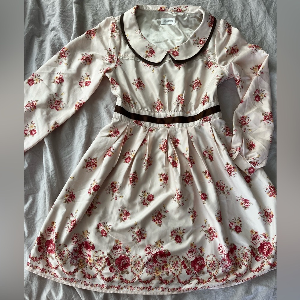 **MOVING SALE** Lodispotto Japanese kawaii floral dress Peter Pan collar shoujo